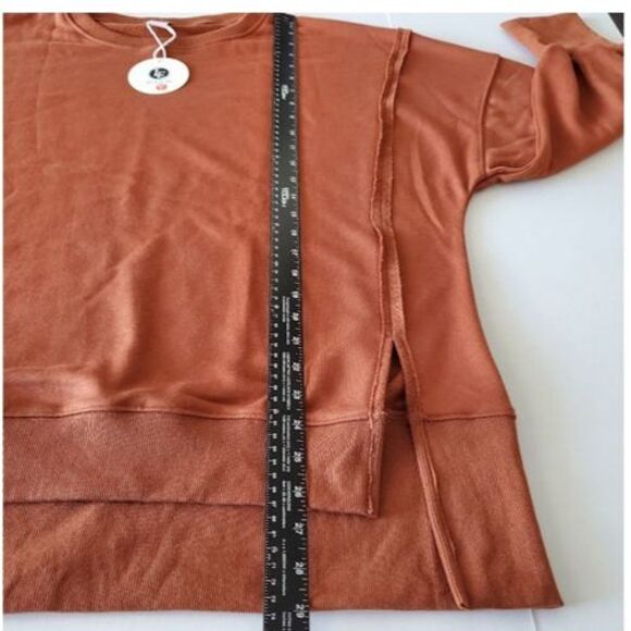 NWT Oversized Boxy Tunic Sweatshirt Drop Shoulder Loungewear Size L Athleisure - Picture 10 of 12
